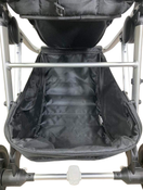 used Mockingbird Single to Double Stroller, 2022, Silver with Penny Leather, Watercolor Drops, Black