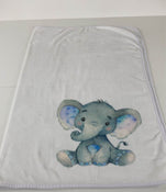 secondhand Mud Pie Monthly Milestone Blanket, Elephant