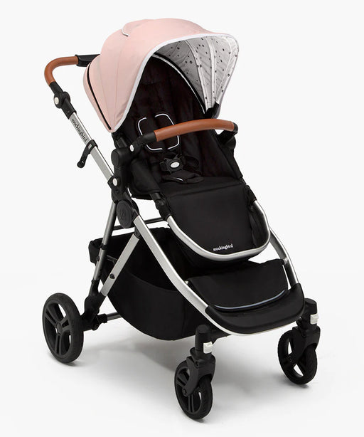 used Mockingbird Single to Double Stroller, 2022, Silver with Penny Leather, Bloom, Windowpane