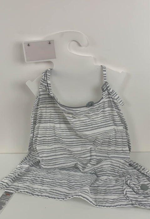 secondhand Boppy Nursing Cover, Gray Watercolor Stripes