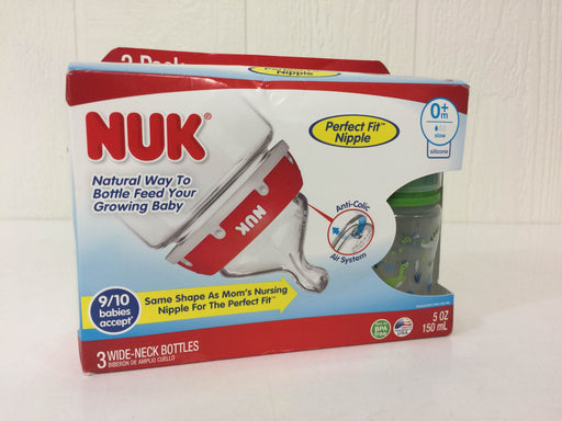 used Nuk Wide Neck Bottles With Perfect Fit Nipples