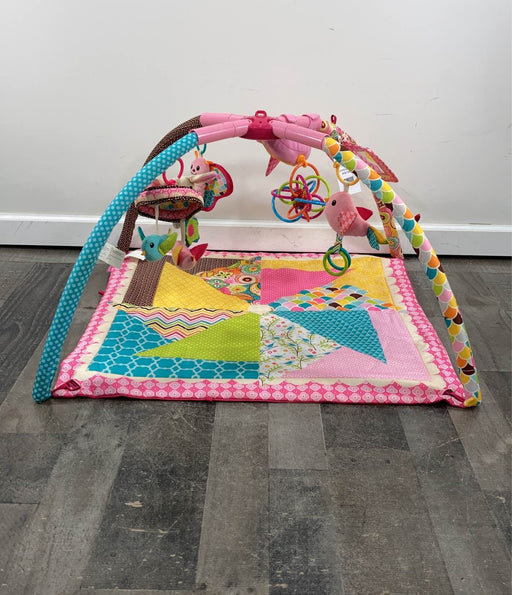 used Infantino Go GaGa Deluxe Twist and Fold Baby Activity Tummy Time Gym, - pink