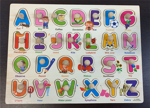 used Wooden Alphabet Puzzle