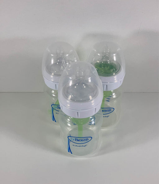 secondhand Dr. Brown's Options+ Anti Colic Wide Neck Glass Bottles 3-Pack, 5oz