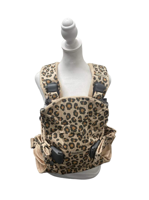 used BabyBjorn Baby Carrier One, Beige/Leopard - Cotton