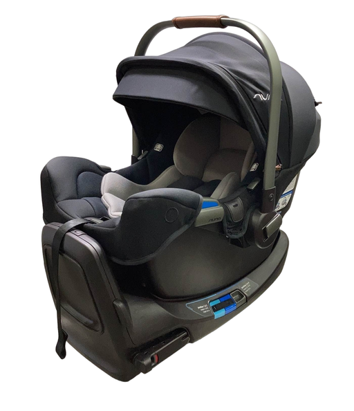 used Nuna PIPA rx Infant Car Seat with RELX Base, 2023, Caviar