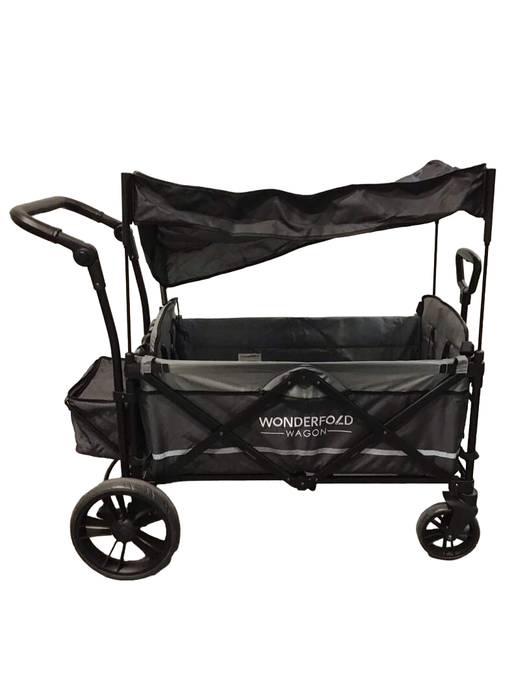 secondhand Wonderfold X2 Push + Pull Double Stroller Wagon, 2021, Stone Gray