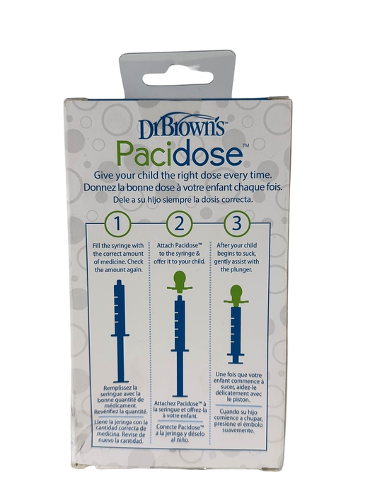 secondhand Dr. Brown's Pacidose Liquid Medicine Dispenser, 0-6m & 6-18m