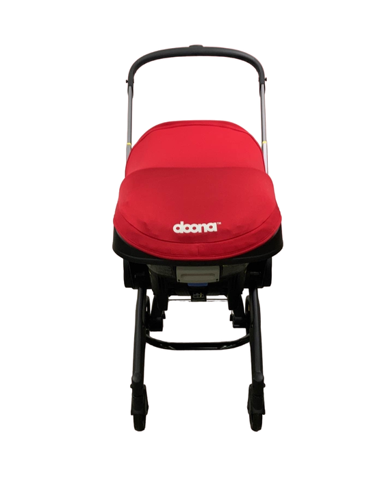 Doona Infant Car Seat & Stroller Combo, 2022, Flame Red