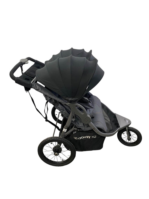 secondhand Joovy Zoom X2 Double Jogging Stroller, Forged Iron, 2021