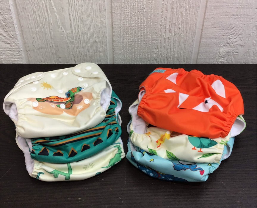 used Alva Baby One Size Adjustable Cloth Diapers