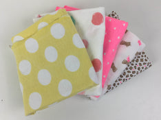 secondhand BUNDLE Burp Cloths - 5 Large Flannel