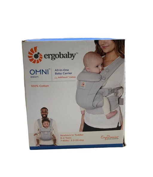 used Ergobaby Omni Dream Baby Carrier, Pearl Grey