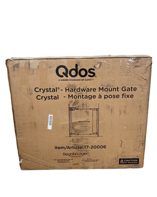 used Qdos Crystal Designer Baby Safety Gate Hardware Mount