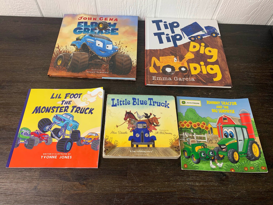 used BUNDLE Books, truck and car theme