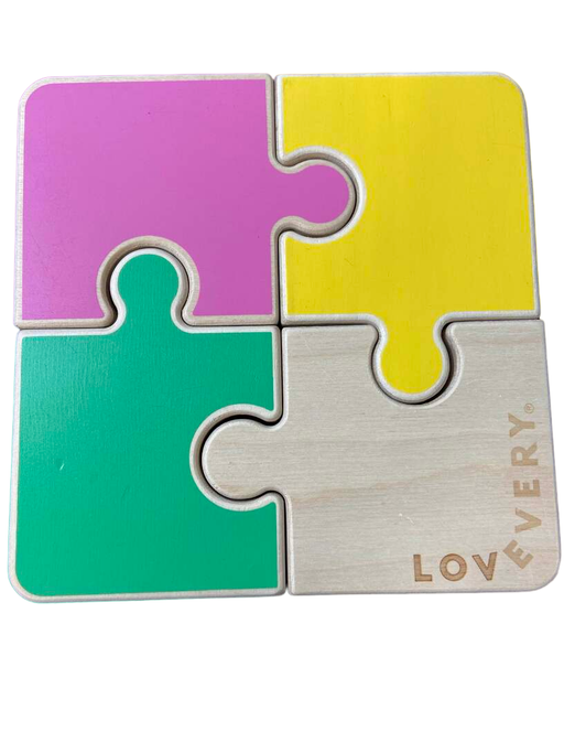 used Lovevery 4 Piece Chunky Puzzle