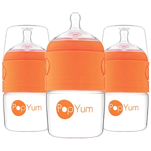 used Popyum 5 Oz Anti-colic Slow Flow Formula Making Bottles, 3 Pack