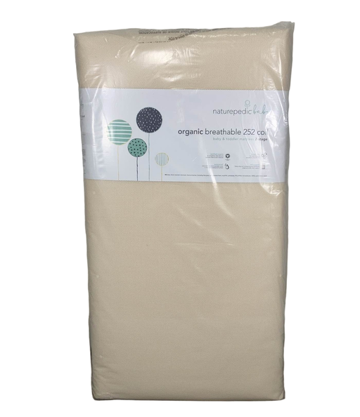 used Naturepedic Organic 2-Stage Breathable Crib Mattress