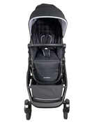 secondhand Mockingbird Single to Double Stroller, 2022, Matte Black with Matte Black Leather, Watercolor Drops, Black