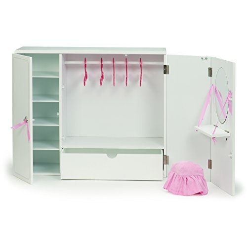 Our Generation Wooden Wardrobe for 18" Dolls