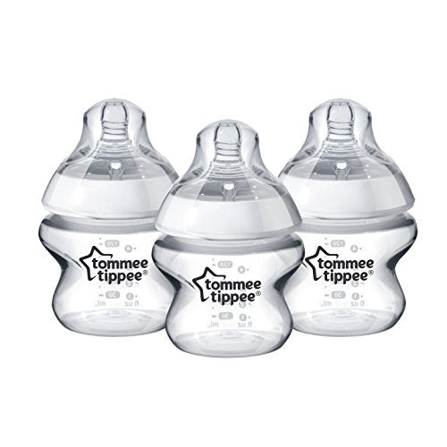 used Tommee Tippee Closer To Nature Baby Bottles, 3 Quantity 5oz 0+ Months