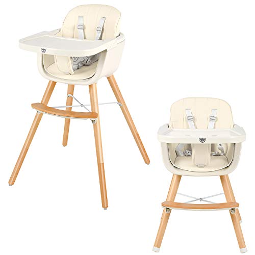 used Baby Joy Convertible Wooden High Chair