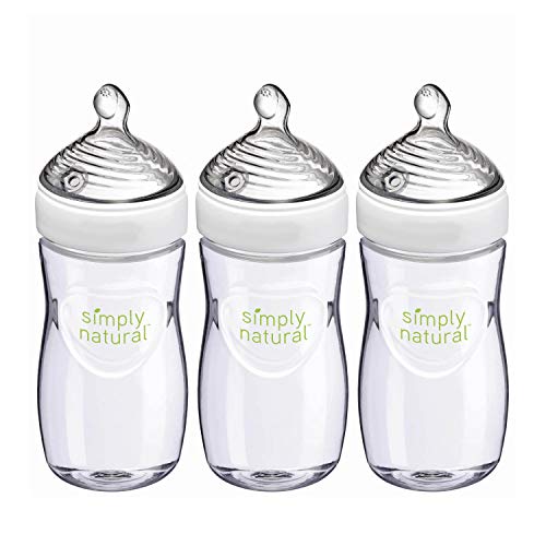 used NUK Simply Natural Bottles, 5oz, 3 Pack