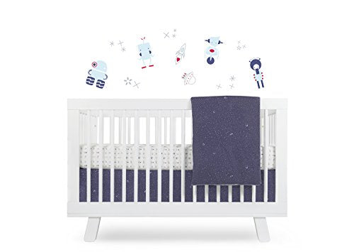 used Babyletto 5 Piece Crib Bedding Set, Galaxy