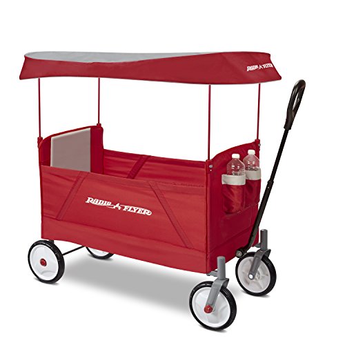 Radio Flyer 3 In 1 EZ Fold Wagon With Canopy