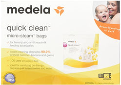 used Medela Quick Clean Micro Steam Bags, Box of 5, 2Pk