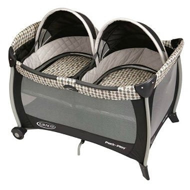 used Graco Pack 'n Play Playard With Twin Bassinets, Yes