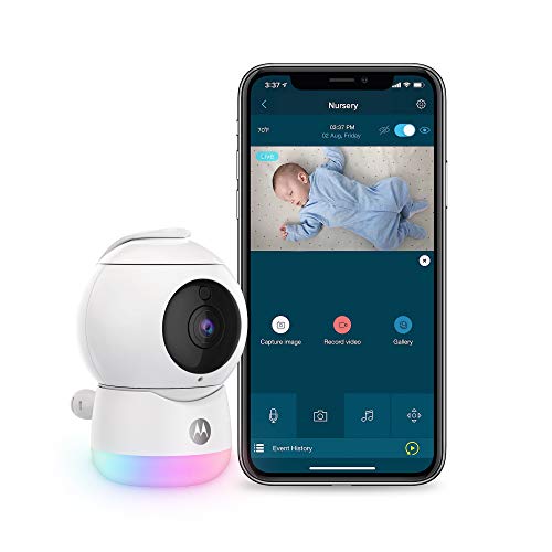 used Motorola Peekaboo HD WiFi Video Baby Monitor with Glow Light