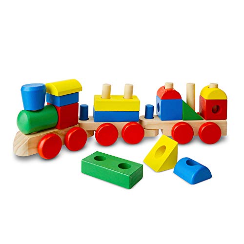 used Melissa & Doug Wooden Stacking Train