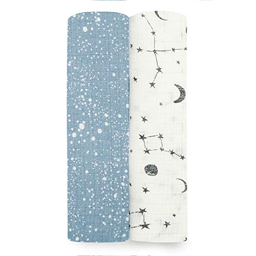 used Aden + Anais Essentials Cotton Muslin Swaddle, 2Pk