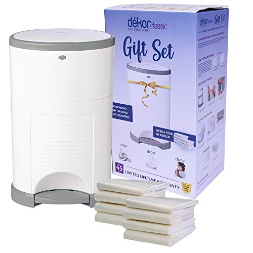 used Diaper Dekor Classic Diaper Pail Gift Set