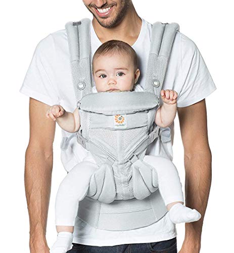 used Ergobaby Four Position 360 Baby Carrier, Dewy Grey