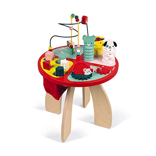 used Janod Baby Forest Wooden Activity Table