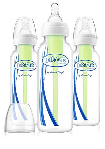 used Dr. Brown's Options+ Anti-Colic Narrow Bottles, 3 Pack, 8oz