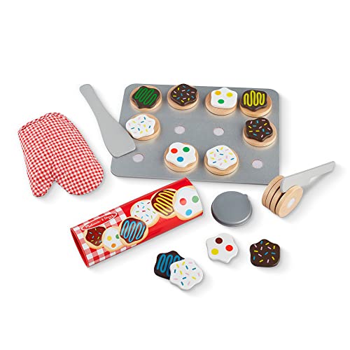 used Melissa & Doug Slice and Bake Wooden Cookie Play Food Set