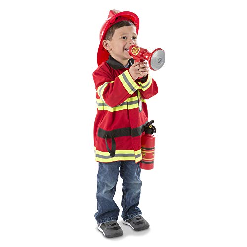 used Melissa & Doug Fire Chief Role Play Costume Set