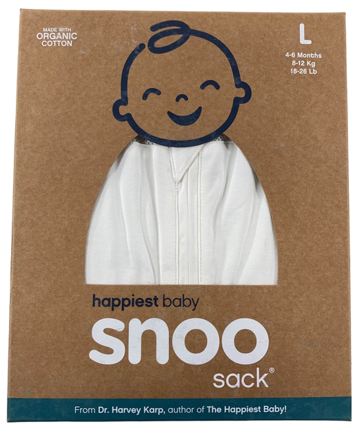 used Happiest Baby SNOO Sack, Large (18-25 lbs), Ivory