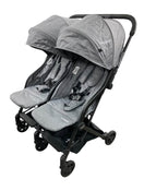 used Mompush Lithe Double Stroller, Grey, 2021