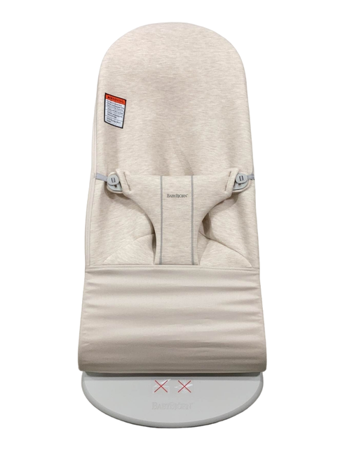 used BabyBjorn Bouncer Bliss, Light Beige 3D Jersey