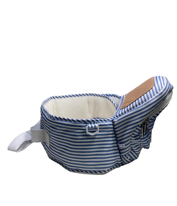 secondhand TushBaby Hip Baby Carrier, Blue stripe