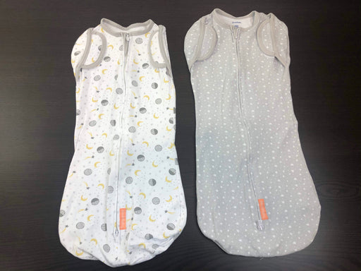 used SwaddleMe Arms Free Convertible Pod 2pk, Lucky Star Large 4-6 months