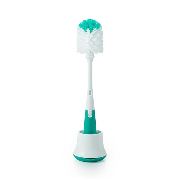 used OXO Tot Bottle Brush with Stand, Teal