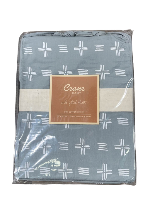 used Crane Baby Crib Fitted Sheet, Ezra River Dash