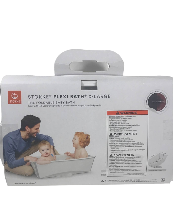 secondhand Stokke Flexi Bath Foldable Baby Bathtub, White