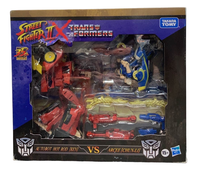 used Hasbro Transformers Street Fighter II Auto bot Hot Rod Vs Chun-Li