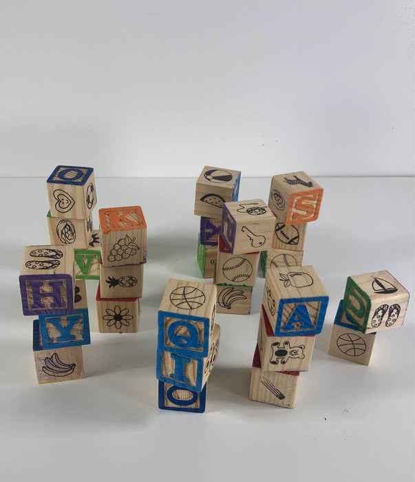 secondhand BUNDLE Wooden Alphabet Blocks